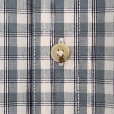 Image showing  Men's Poplin Plaid Long-Sleeve Work Shirt