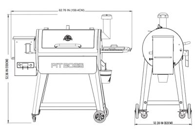 Image showing 9 th Pit Boss 1,021 sq. in. 1000D3 Pellet Grill, Black