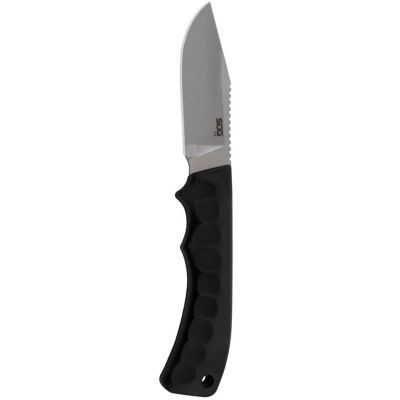 Image showing  3.8 in. Ace Knife, Stonewash, Straight, Black