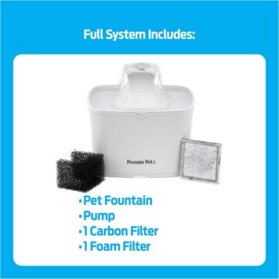 Image showing 6 th Premier Pet 60 oz. Plastic Pet Water Fountain