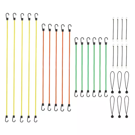 SmartStraps Assorted Bungee Cords 30 Pack Bungee Cords