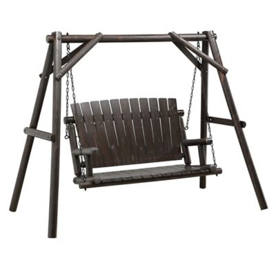 Log rocking chair online tractor supply