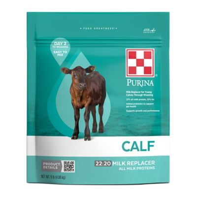 Purina 22:20 All Milk Calf Milk Replacer, 9 lb. Bag