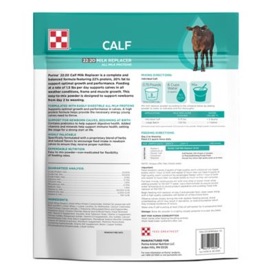 Image showing  22:20 All Milk Non-Medicated Calf Milk Replacer