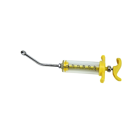 Ideal Instruments Drench Veterinary Syringe, 30cc, Nylon