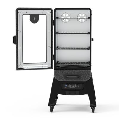 Image showing  685 sq. in. 3-Series Digital Electric Vertical Smoker, Silver Hammertone