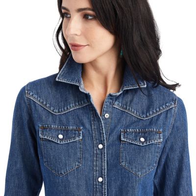 Image showing  Farriday Denim Long Sleeve Western Shirt