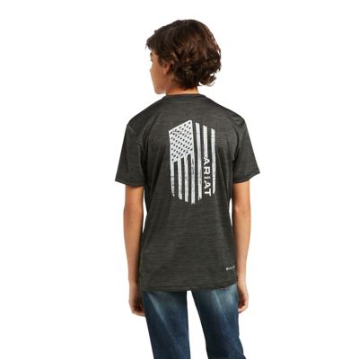 Ariat Charger Vertical Flag Short Sleeve T-Shirt.