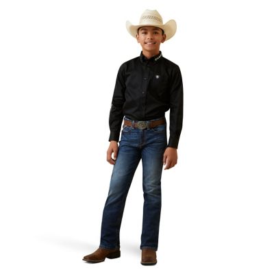 Image showing  Boy's Casual Series Long Sleeve Western Shirt
