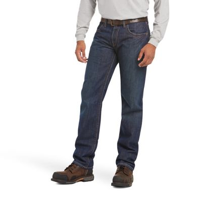 Image showing 0 th Ariat Men's Relaxed Fit Low-Rise FR M3 Loose Basic Straight Leg Jeans