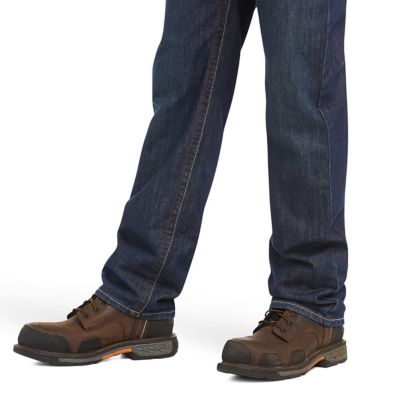 Image showing 3 th Ariat Men's Relaxed Fit Low-Rise FR M3 Loose Basic Straight Leg Jeans