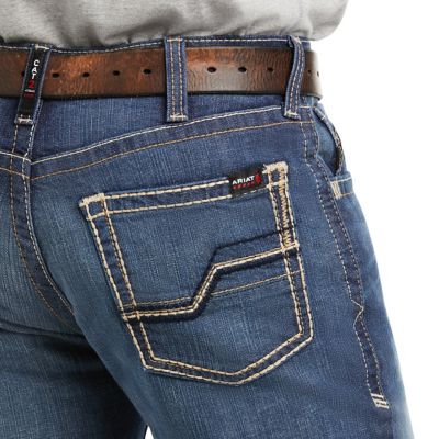 Image showing 4 th Ariat Men's Straight Fit Low-Rise Fire-Resistant M5 DuraStretch Truckee Jeans