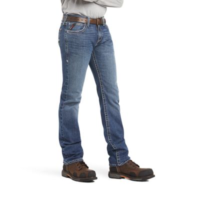 Image showing 0 th Ariat Men's Slim Fit Low-Rise FR M7 DuraStretch Adkins Straight Leg Jeans