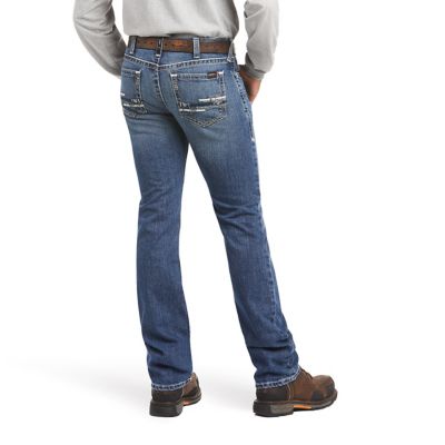 Image showing 1 th Ariat Men's Slim Fit Low-Rise FR M7 DuraStretch Adkins Straight Leg Jeans