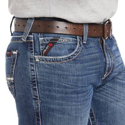 Image showing 2 th Ariat Men's Slim Fit Low-Rise FR M7 DuraStretch Adkins Straight Leg Jeans