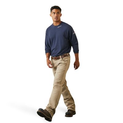 Image showing 4 th Ariat Men's FR Flame-Resistant Relaxed Fit M4 Workhorse Bootcut Work Pants