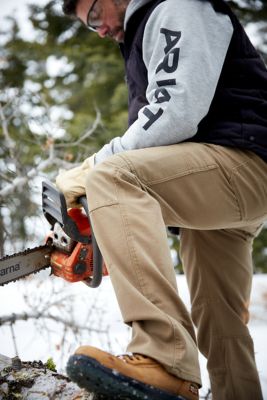 Image showing  Men's Flame-Resistant Straight Fit M5 DuraLight Stretch Canvas Work Pants