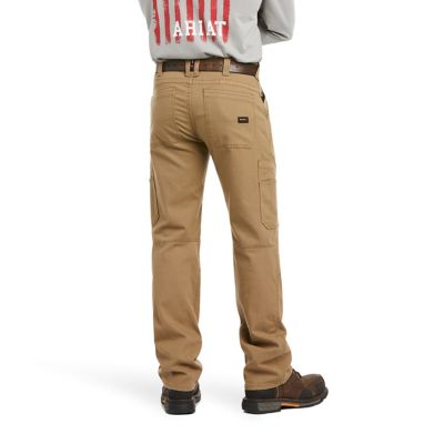 Image showing 1 th Ariat Men's Flame-Resistant Straight Fit M5 DuraLight Stretch Canvas Work Pants