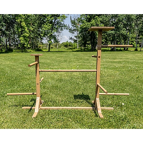 Zylina Play-N-Roost Double Perch Brown Wood