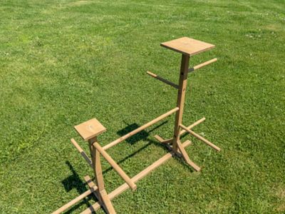 Image showing 6 th Zylina Play-N-Roost Double Perch Brown Wood