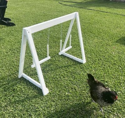 Image showing  Play-N-Roost Double Swing White Wood