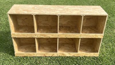 Image showing  8-Compartment Best Rest Nesting Box 4 x 2 Wood
