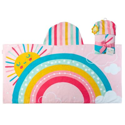 Stephen Joseph Hooded Towel Rainbow