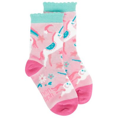 Stephen Joseph Toddler Socks Pink Unicorn