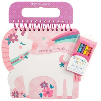 Stephen Joseph Shaped Sketch Pad Unicorn, SJ107621A