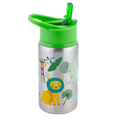 Stephen Joseph Stainless Steel Water Bottle Zoo
