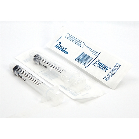 Ideal Instruments Luer Lock Disposable Syringe, 3cc at Tractor Supply Co.