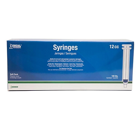 Ideal Instruments Luer Lock Disposable Syringe, 12cc