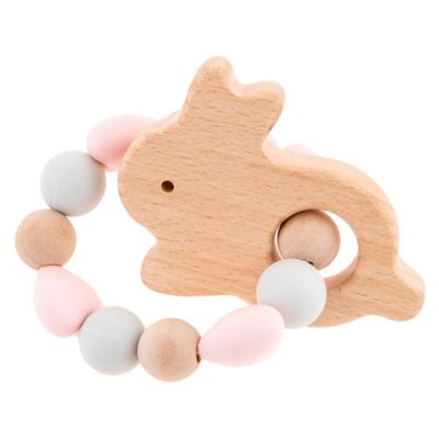 Stephen Joseph Silicone Teether Bunny
