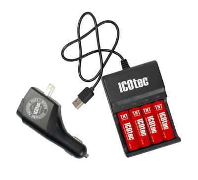 Image showing  TNT Rechargeable AA Battery Kit with Charger