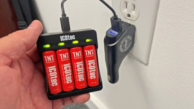 Image showing  TNT Rechargeable AA Battery Kit with Charger