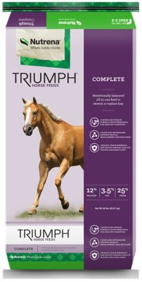 Nutrena Triumph 12% Complete Pelleted Horse Feed, 50 lb. Bag