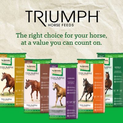 Image showing 9 th Nutrena Triumph 12% Complete Pelleted Horse Feed, 50 lb. Bag