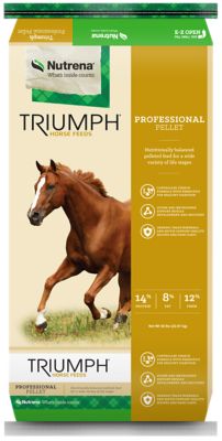 Nutrena Triumph Professional 14% Pellet Horse Feed, 50 lb.