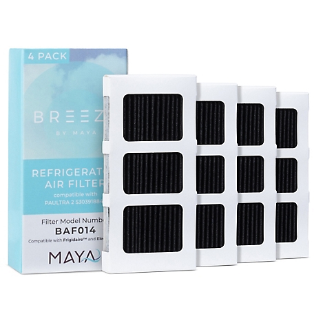MAYA Breeze Paultra2 Frigidaire Refrigerator Air Filter Replacement Compatible with Pureair Ultra 2 242047805 2 pk., BAF214