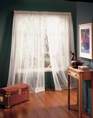 Thermavoile Rhapsody Voile Rod Pocket Curtain Panel