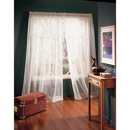 Thermavoile Rhapsody Voile Rod Pocket Curtain Panel