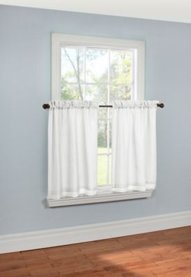 Thermavoile Rhapsody Lined Rod Pocket Curtain Tier Pair