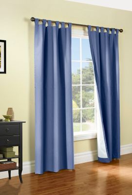 Thermalogic Weathermate Tab Top Curtain Panels, 2 ct., 40 x 84in.,Blue ...