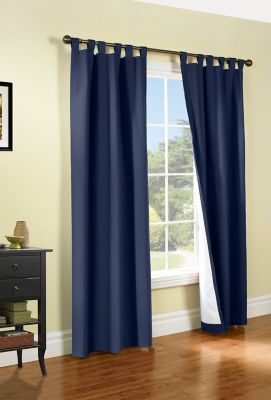 Navy Blue Blackout Curtains