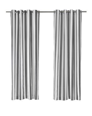 Image showing  Coastal Stripe Grommet Curtain Panel