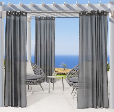 Outdoor Decor by Commonwealth No Se'Em Grommet Curtain Panel