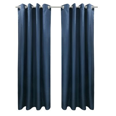 Image showing  Seascapes Grommet Curtain Panel Pair