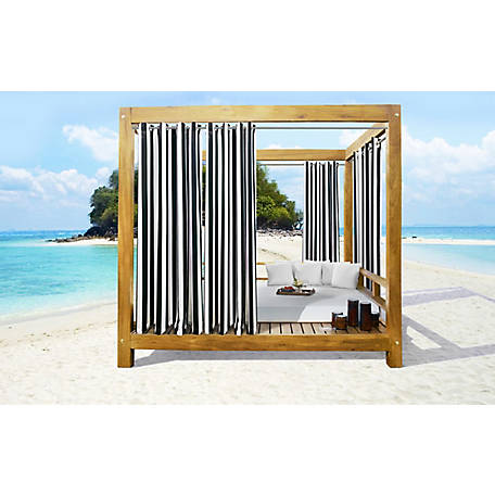Outdoor Decor by Commonwealth Seascapes Stripe Grommet Curtain Panel Pair