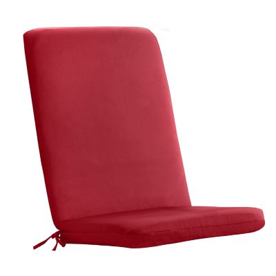 Image showing  Ruby Red Outdoor High Back Cushion 20 x 45 in., Solid Red