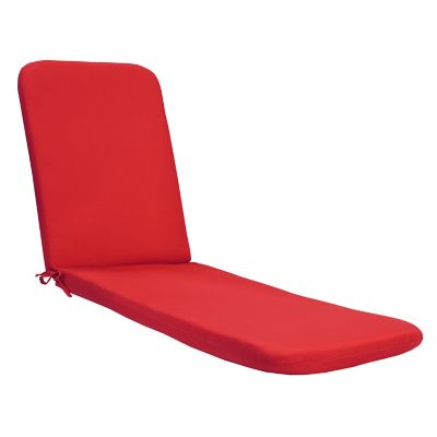Image showing  Ruby Red Outdoor Lounger Cushion 22 x 73 in., Solid Red